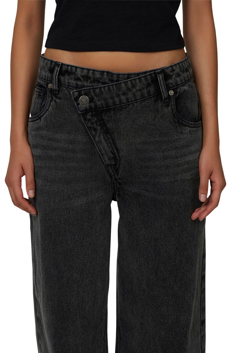 Good For Nothing Baggy Vintage Wash Denim Jeans, Alternate, color, Black