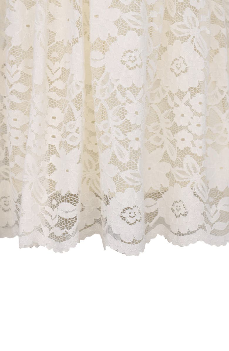 Zunie Kids' Lace Party Dress, Alternate, color, Ivory