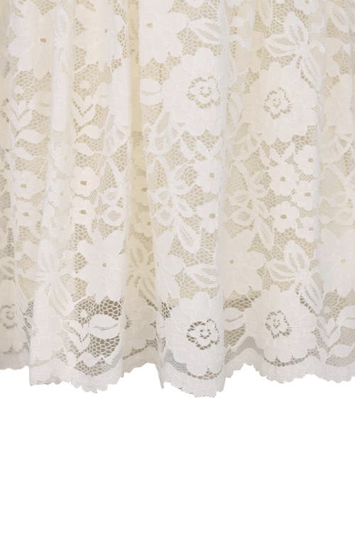 Zunie Kids' Lace Party Dress In White