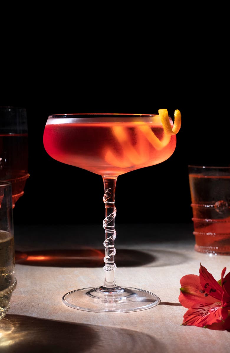 Juliska Amalia Set of 2 Coupe Glasses, Alternate, color, Clear