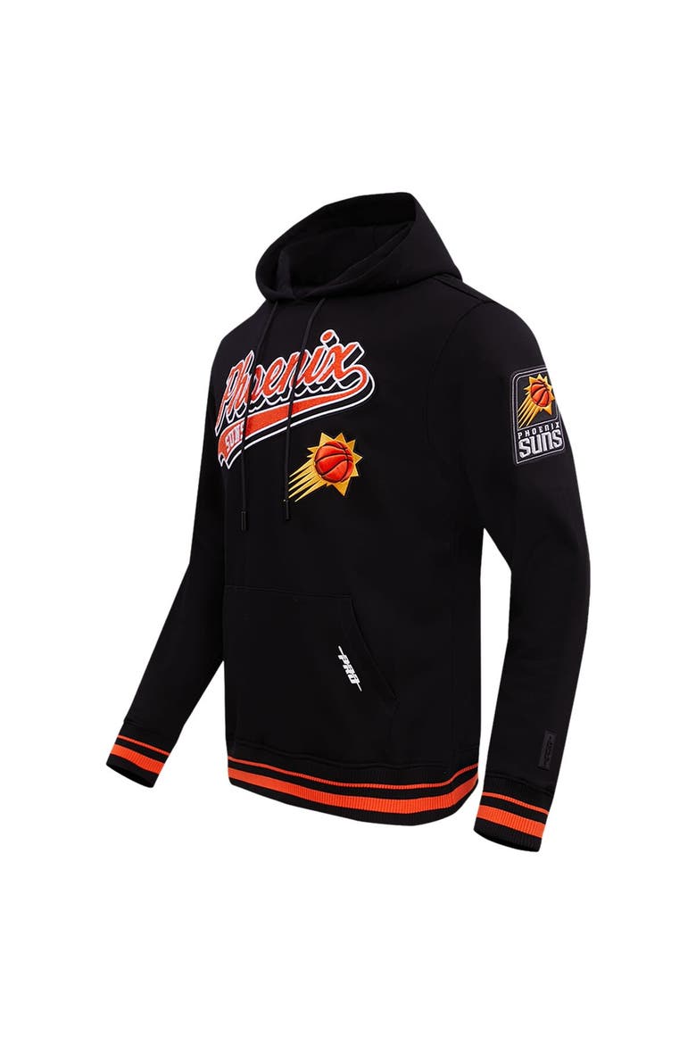 Men's Pro Standard Black Phoenix Suns Script Tail Pullover Hoodie, Alternate, color, Black
