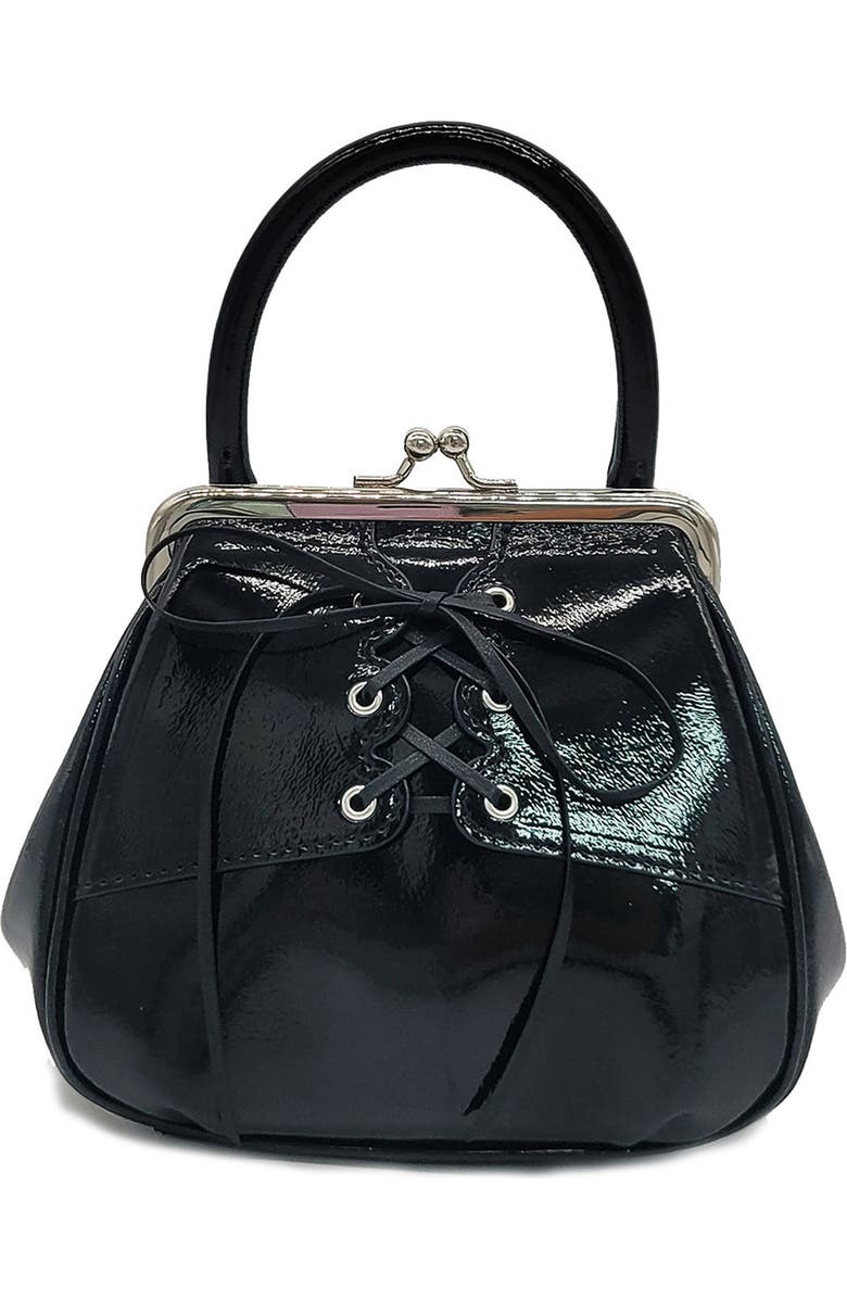 Oryany Mini Lace Up Leather Tote, Main, color,