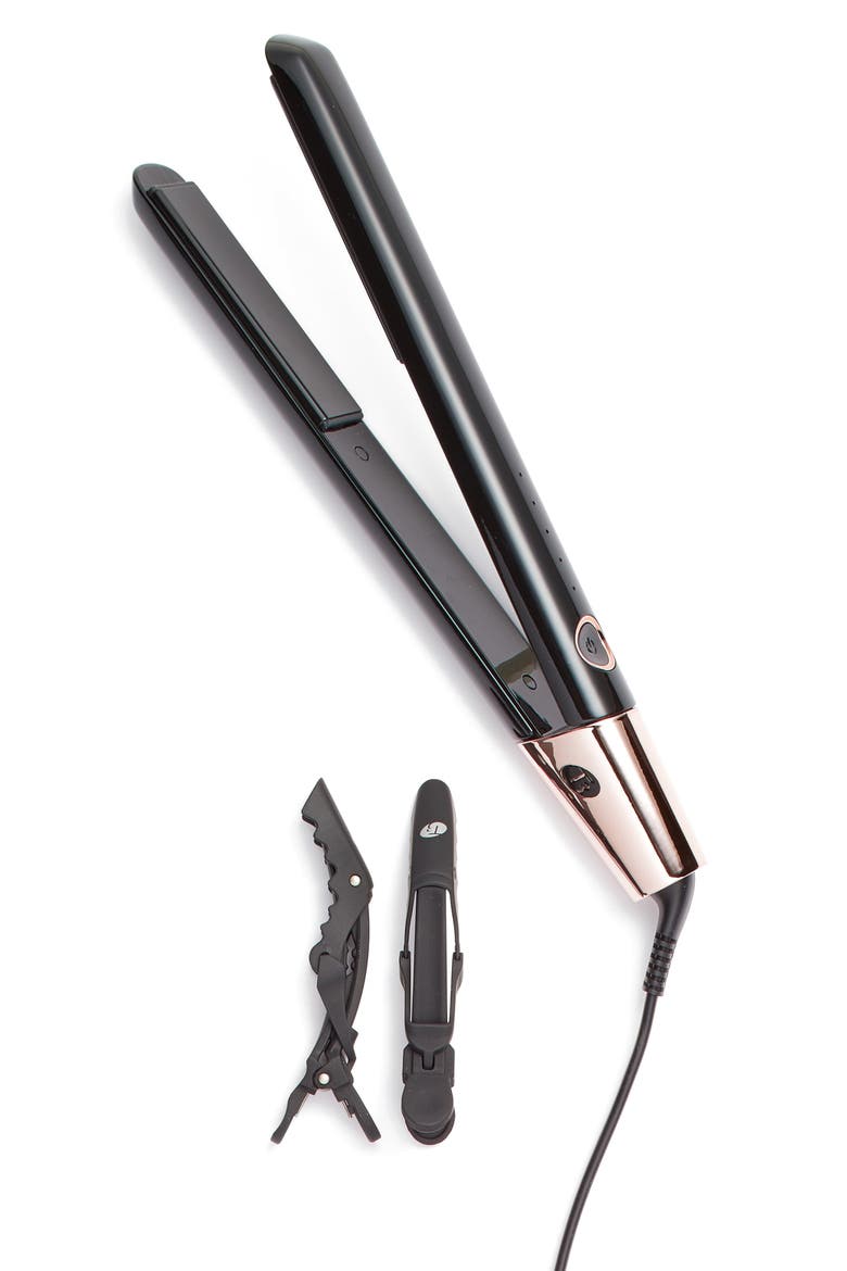 Black & Rose Gold SinglePass Luxe 1-Inch Straightening & Styling Iron (Nordstrom Exclusive), Main, color, NONE