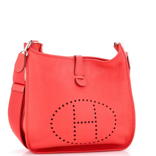 Pre-owned Hermes Hermes Evelyne Bag Gen Iii Clemence Gm In Purple