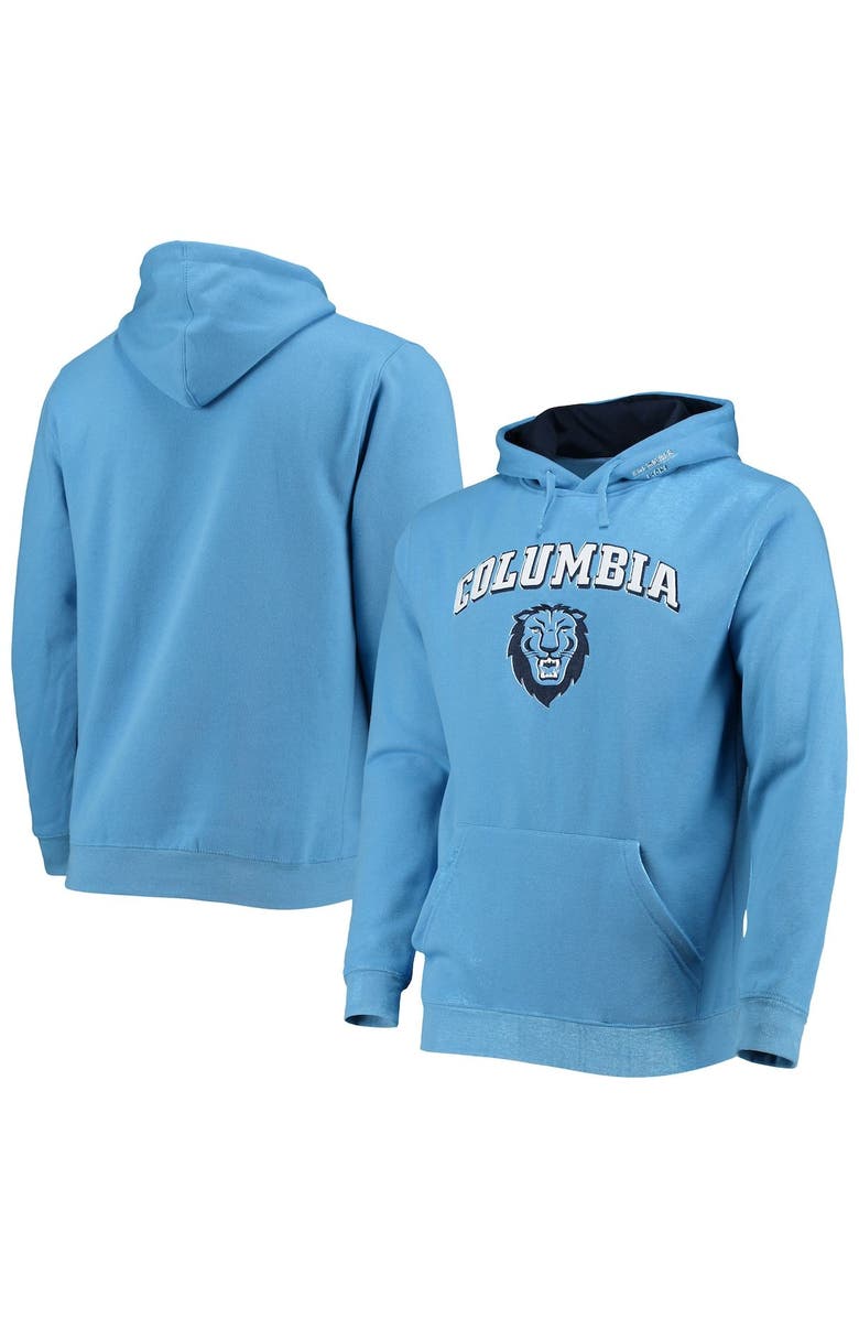 COLOSSEUM Men's Colosseum Light Blue Columbia University Arch and Logo Pullover Hoodie, Main, color,