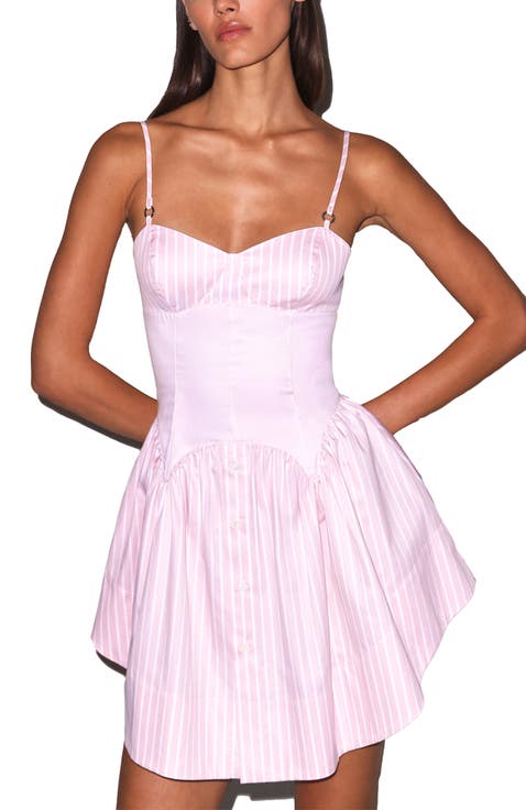 Poplin Corset Mini Dress