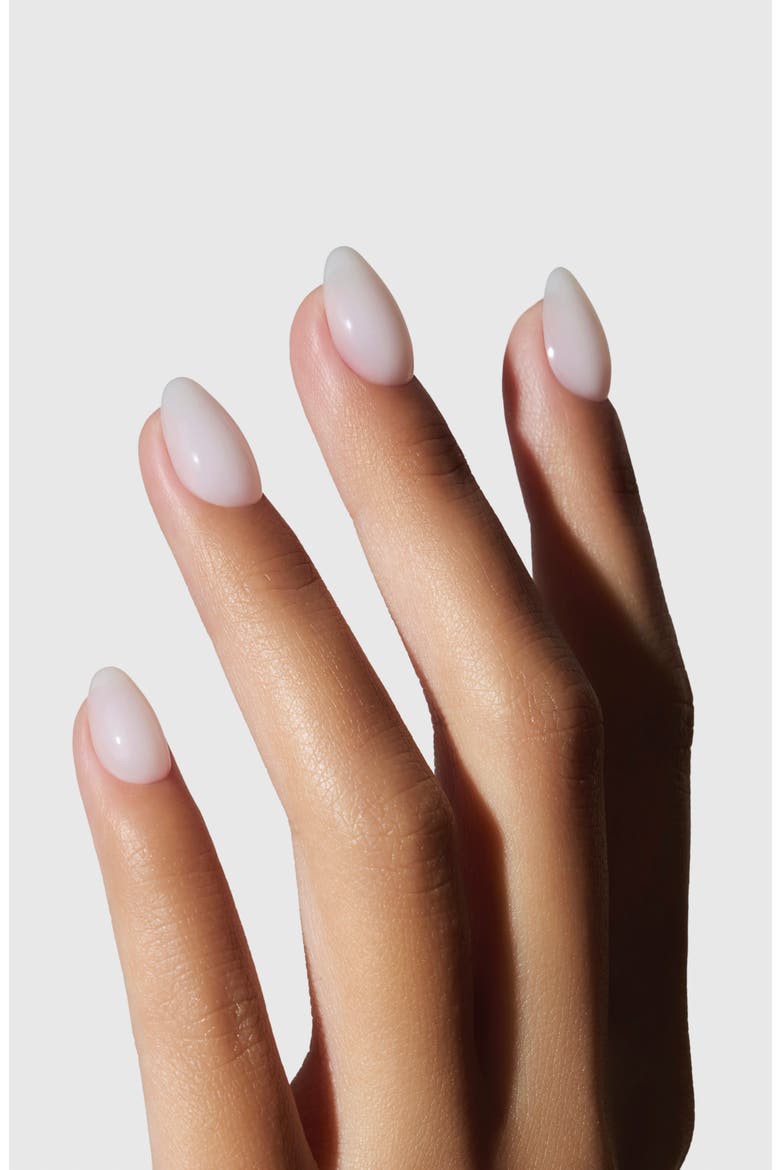 Salon Ultimate Short Almond Press-On Nails, Alternate, color, SHEER MILK