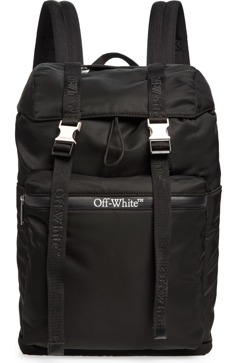 Off-White Outdoor Flap Backpack, Main, color,