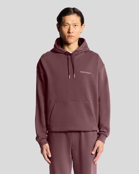 Script Brushback Pullover Hoodie