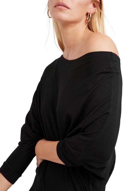 Marcella Julia Off The Shoulder Jersey Dress In Black