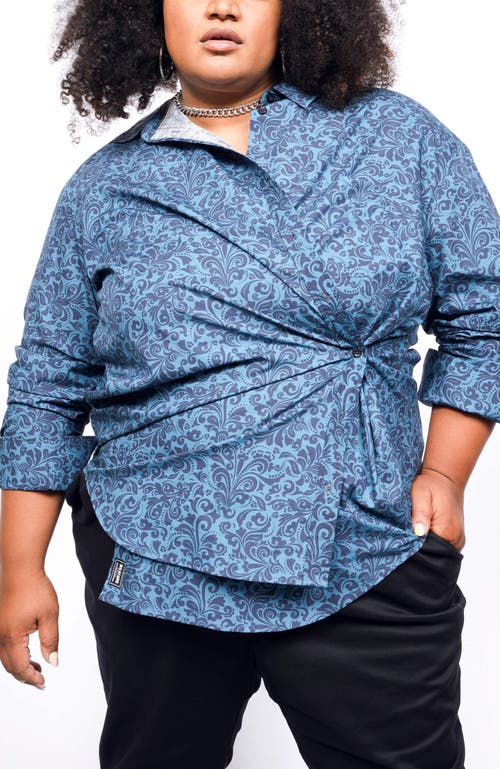 Wildfang The Essential Long Sleeve Oversized Wrap Button Up