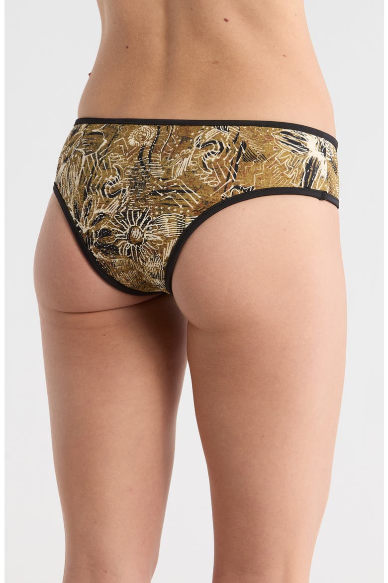 Frankie Print Swim Bottoms, Alternate, color, OLIVE