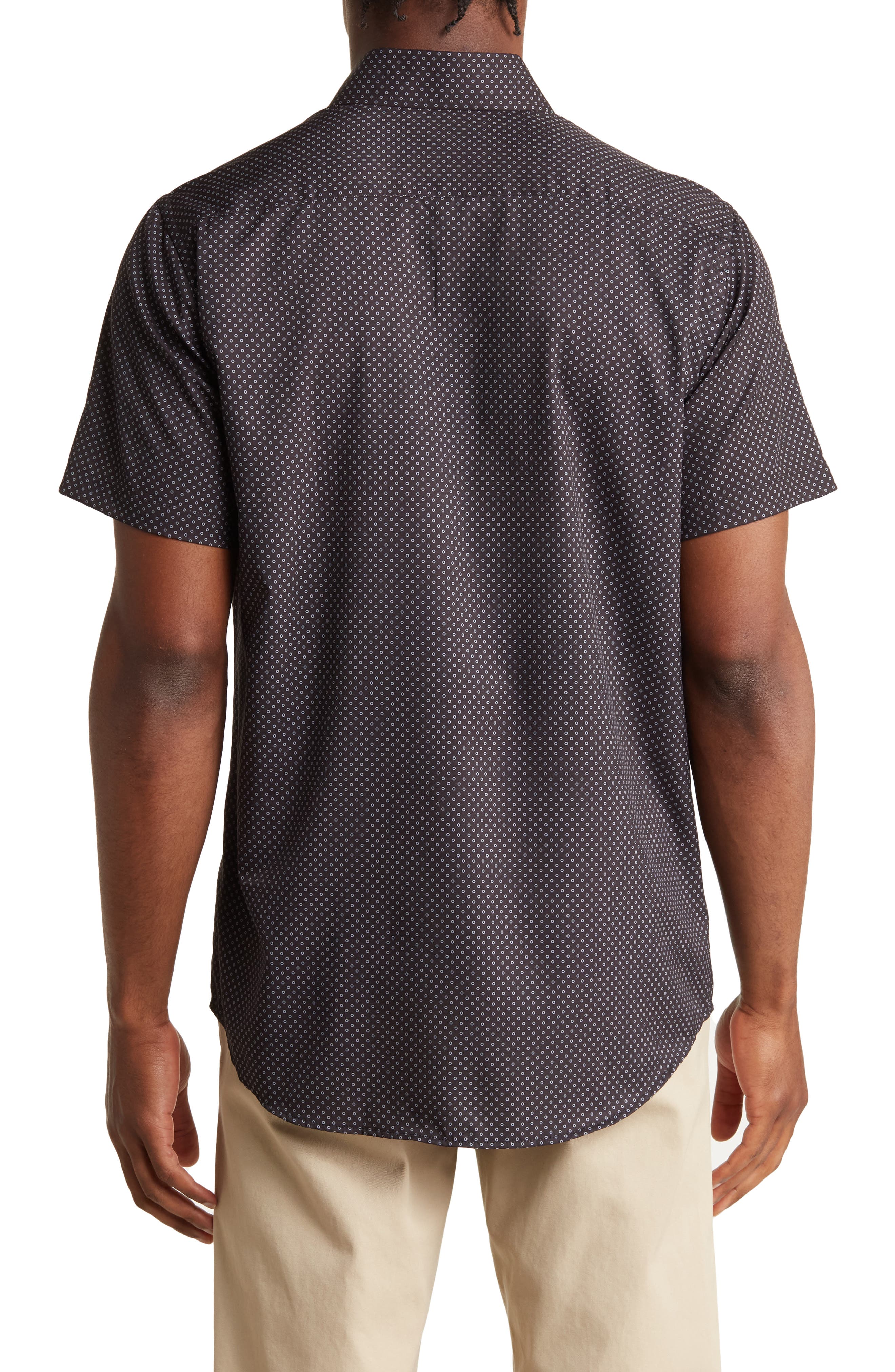 Slim Fit Performance Short Sleeve Button-Up Shirt