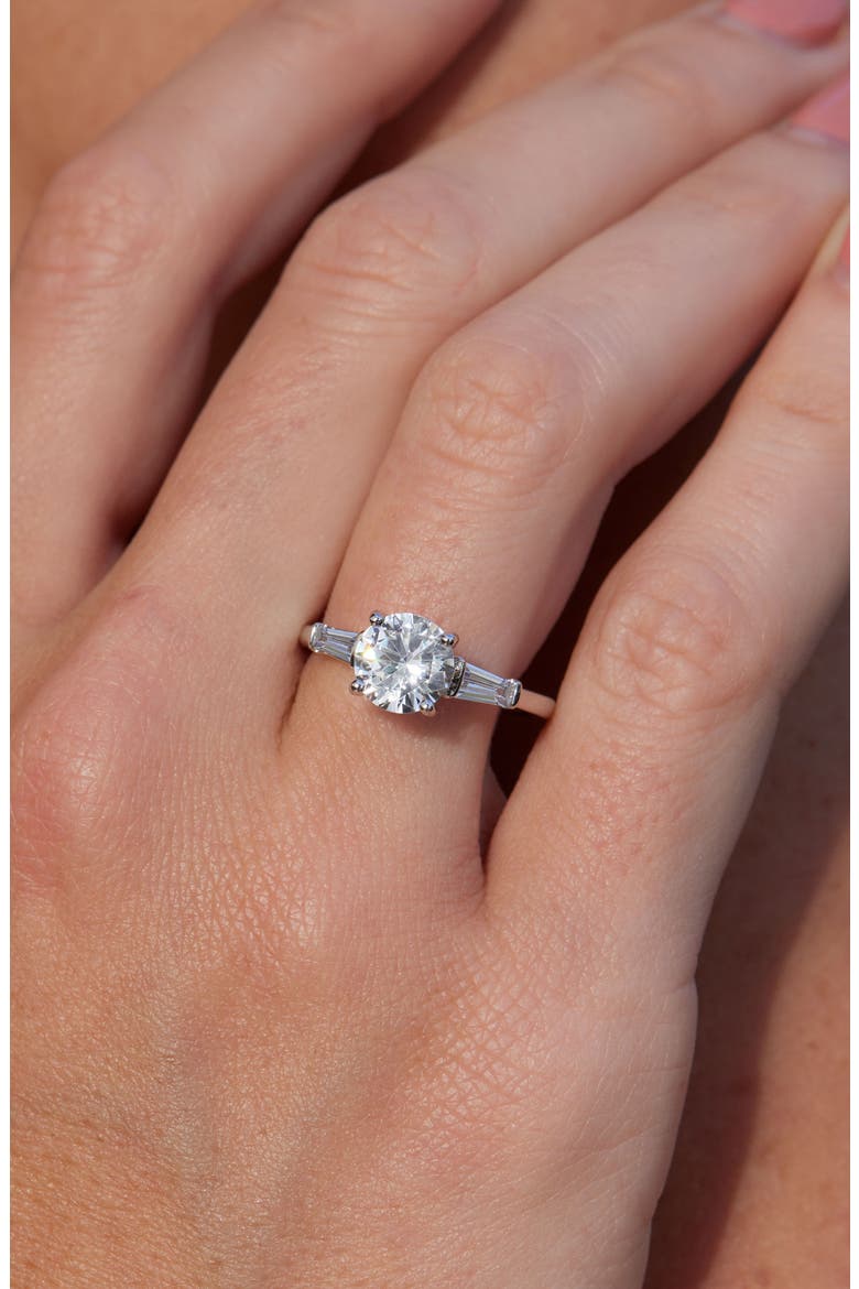 Cubic Zirconia Ring, Alternate, color, WHITE