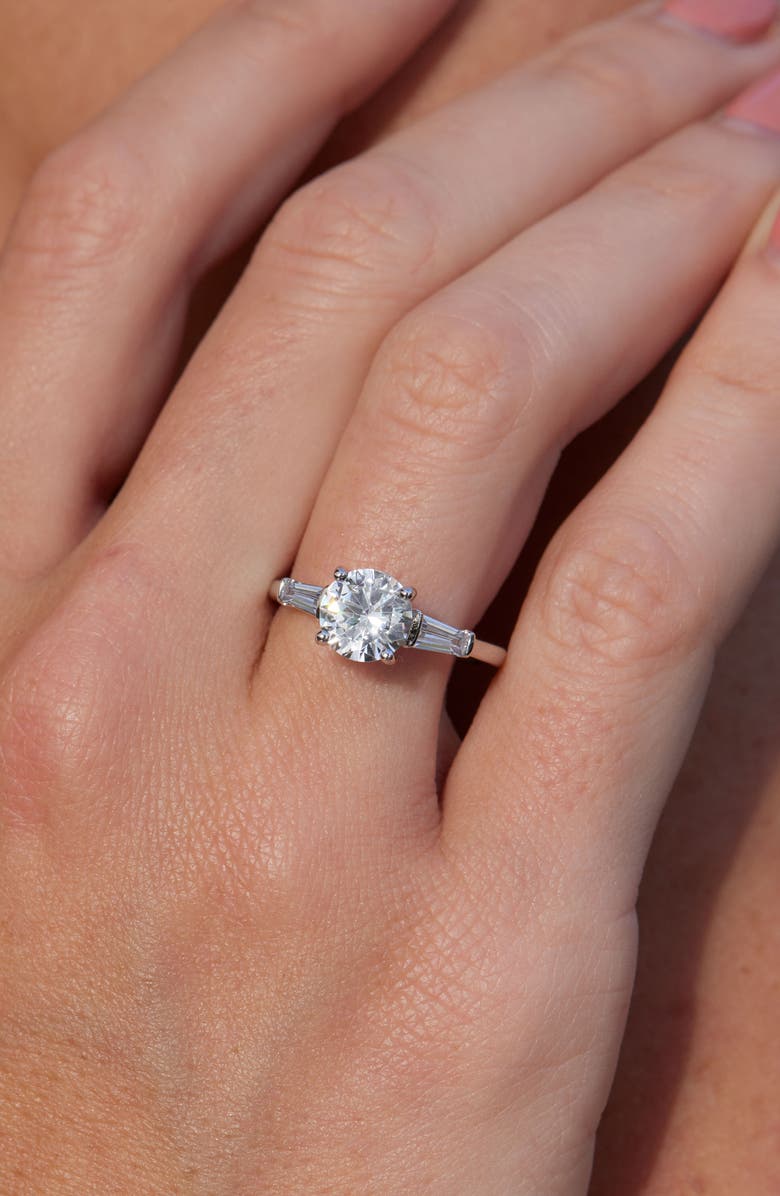 SAVVY CIE JEWELS Cubic Zirconia Ring, Alternate, color, White