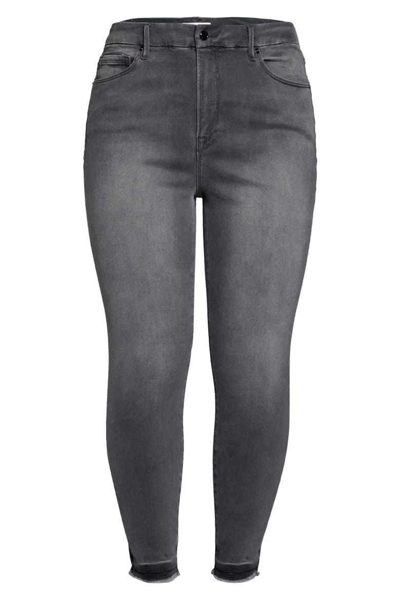 Good Legs Raw Hem Crop Skinny Jeans, Alternate, color, BLACK071