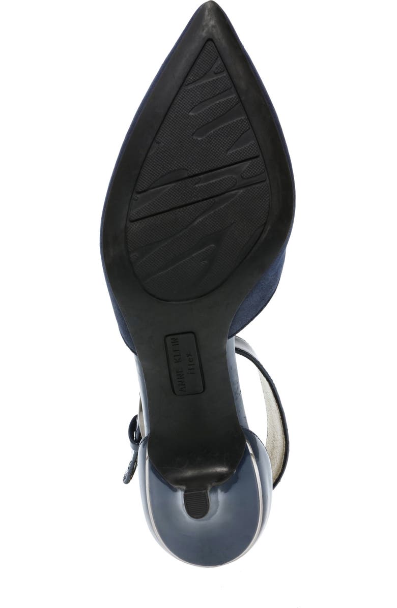 Anne Klein Fabulist Pointed Toe Pump, Alternate, color, Navy