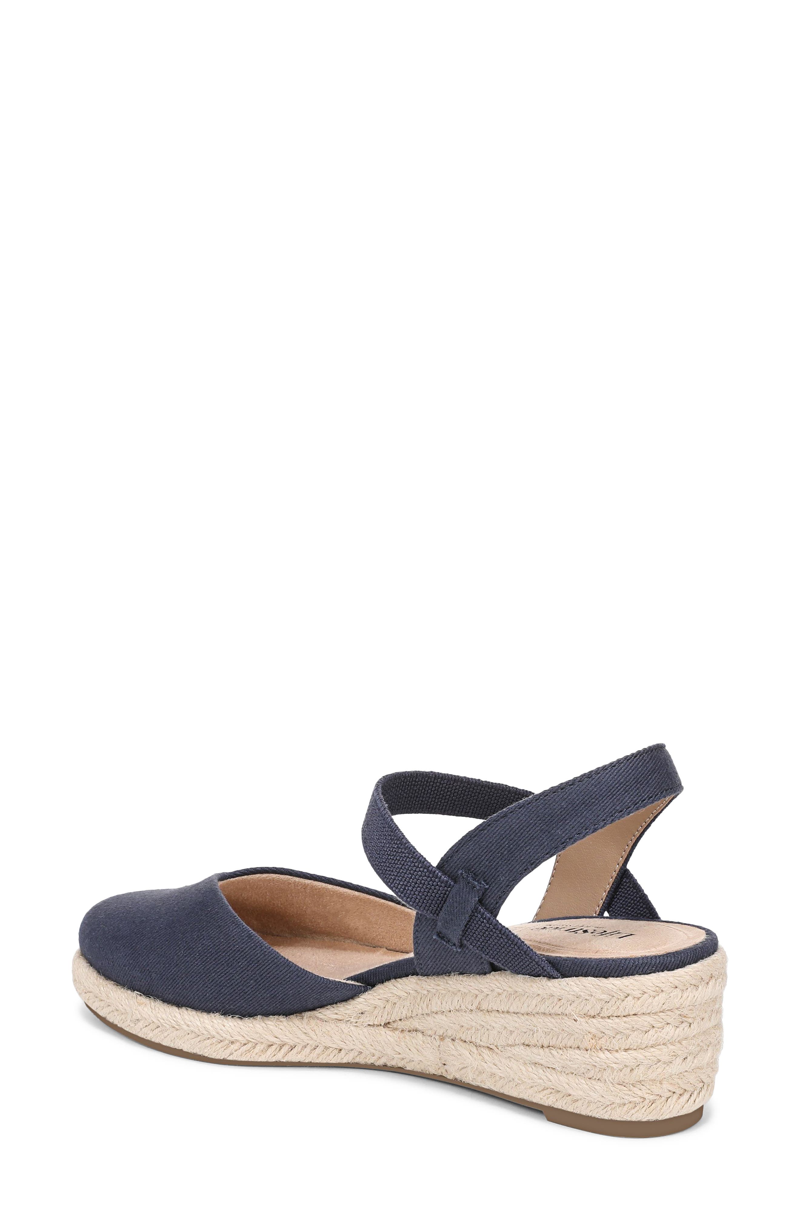 Pilar Slingback Espadrille Platform Wedge Sandal, Alternate, color, LUX NAVY