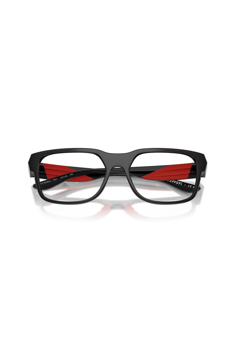 55mm Irregular optical glasses, Alternate, color, Black/ Red