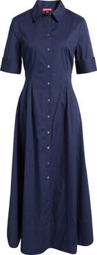 STAUD Joan A-Line Shirtdress