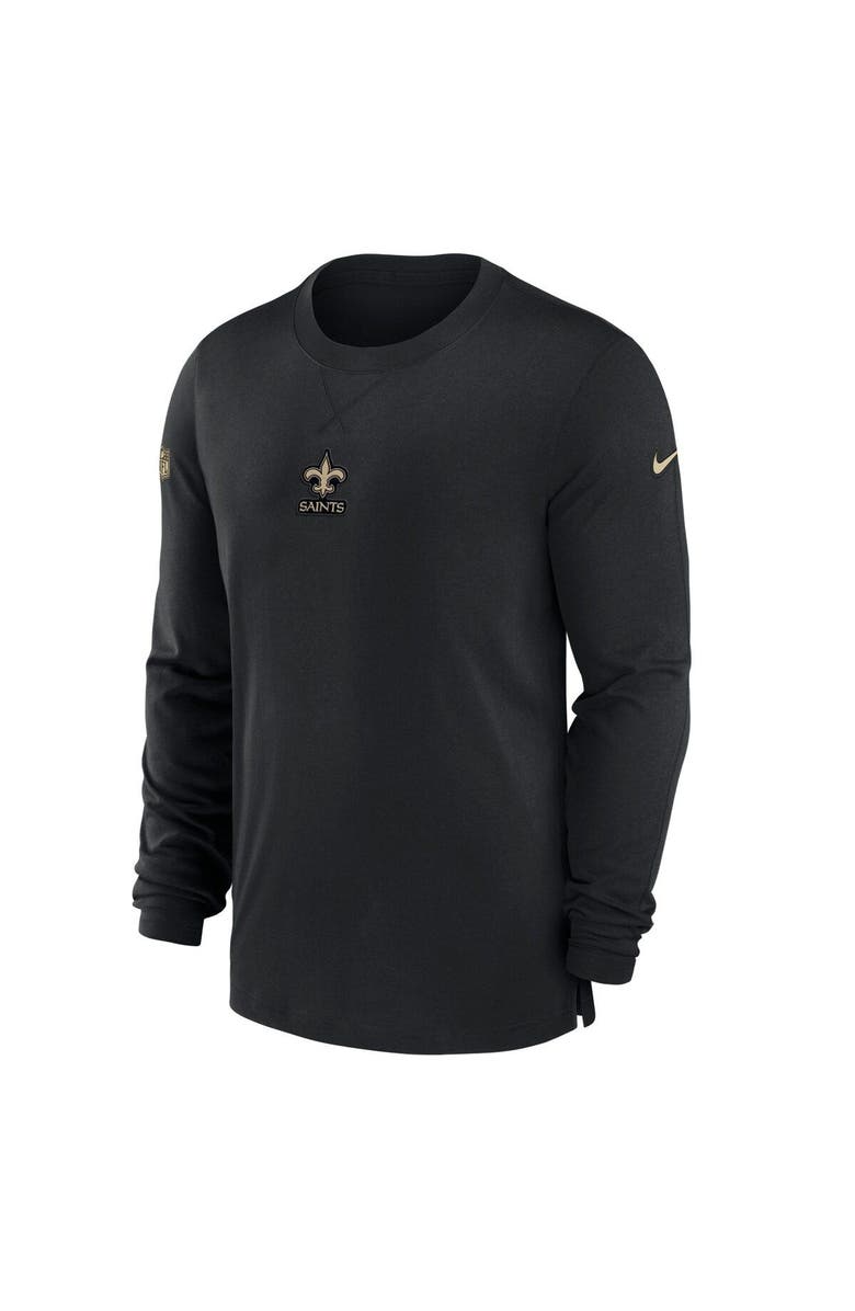 Nike Men's Nike Black New Orleans Saints 2023 Sideline Performance Long Sleeve T-Shirt, Alternate, color, Black