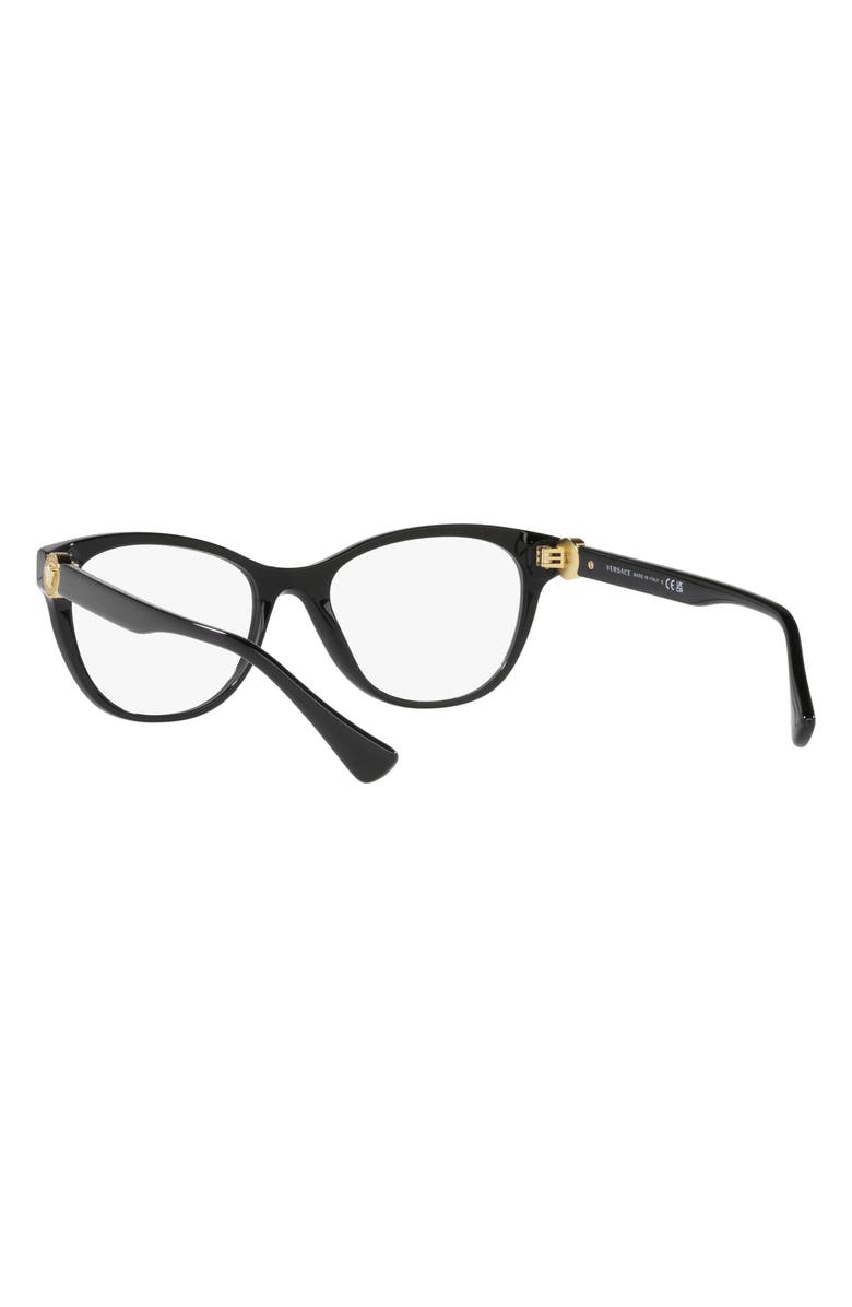Versace 53mm Cat Eye Optical Glasses, Alternate, color, 