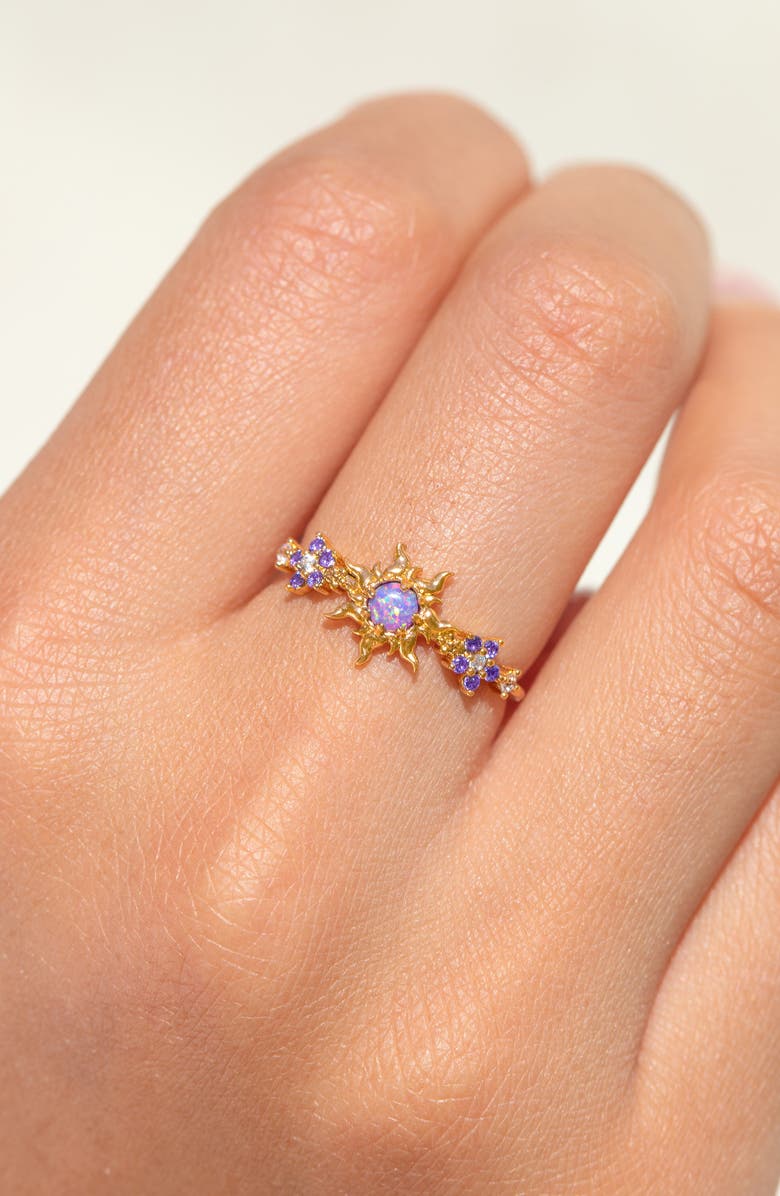 Girls Crew x Disney Tangled Corona Ring, Alternate, color, Gold