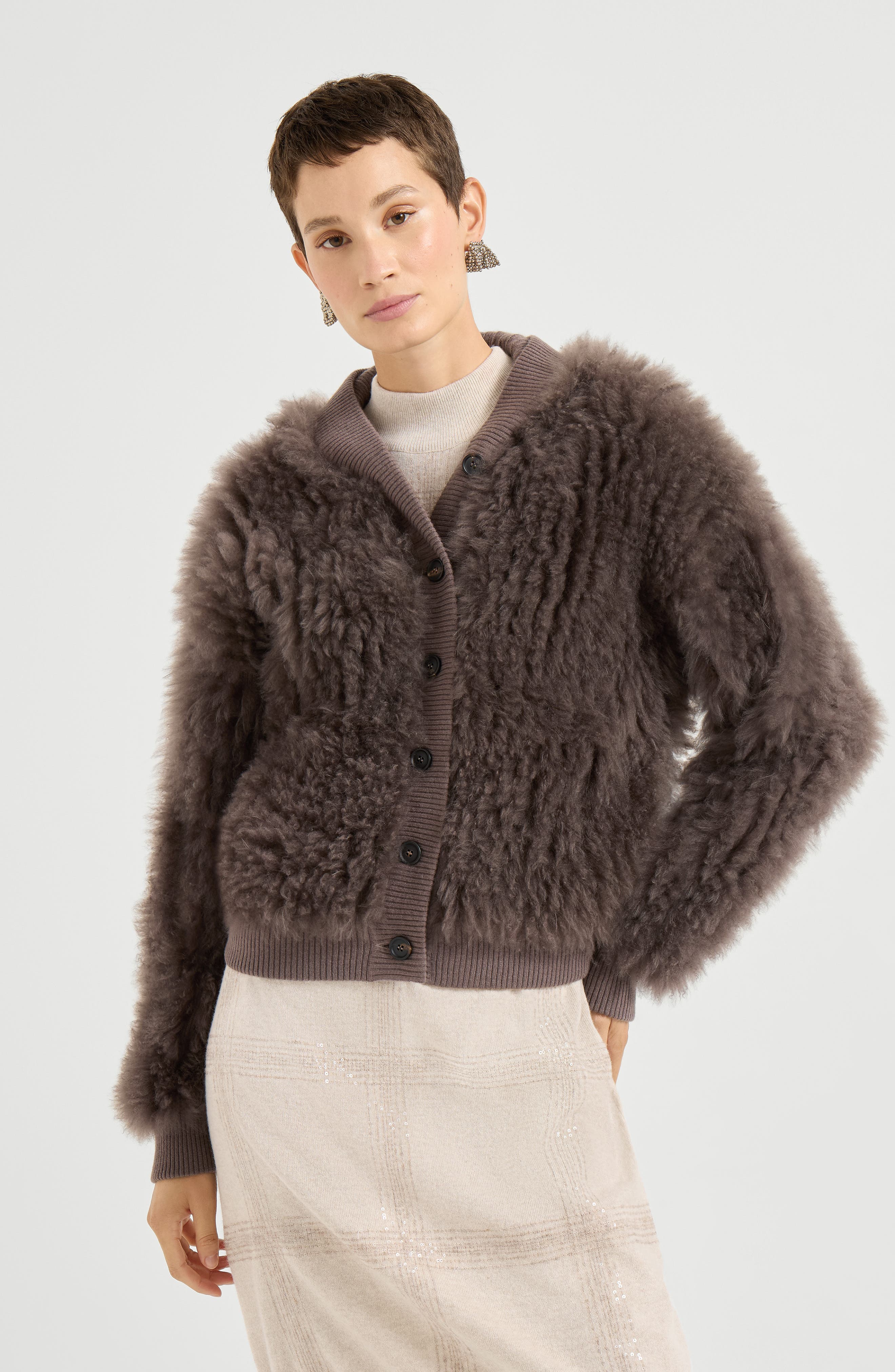 Cozy Shearling cardigan - image 2