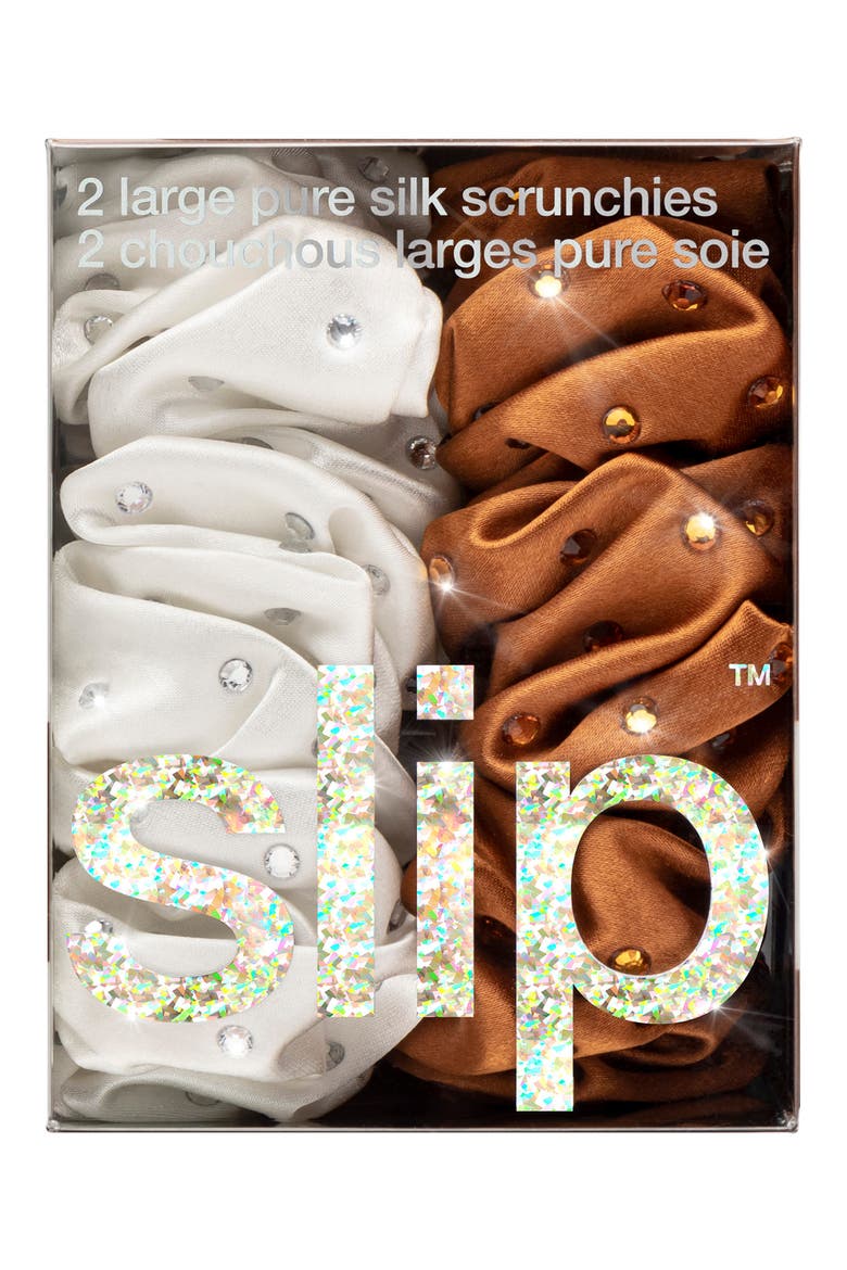 Star Dust Pure Silk Skinny Scrunchie Set (Limited Edition), Alternate, color, NO COLOR