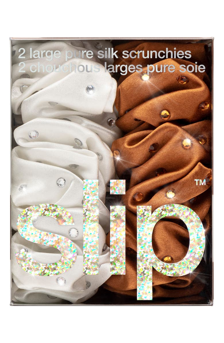 slip Star Dust Pure Silk Skinny Scrunchie Set, Alternate, color,