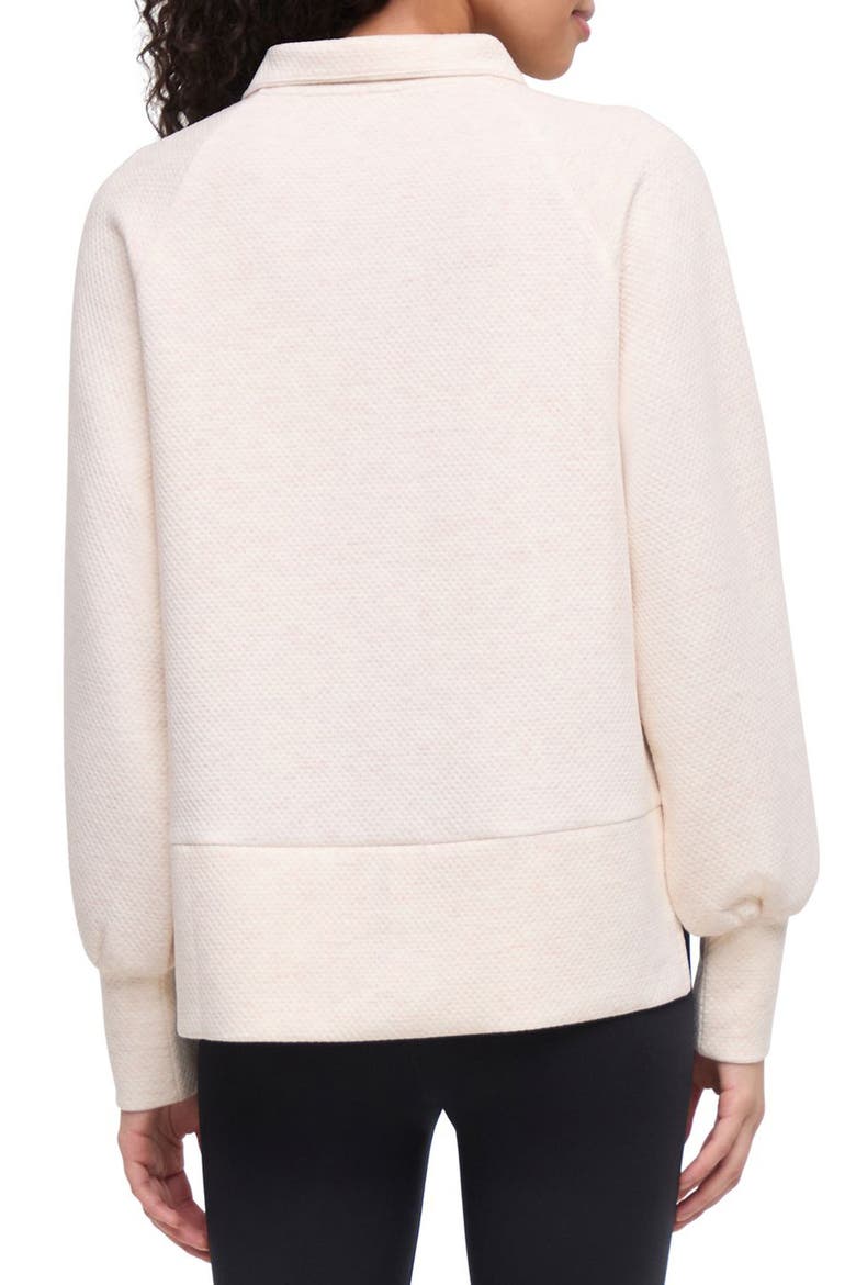 Gina Quarter Zip Pulllover, Alternate, color, HEATHER OATMEAL BEIGE