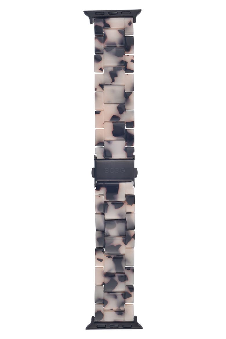Universal Fit Spotted Resin Bracelet Apple Watch® Watchband, Alternate, color, BLONDE TORTOISE