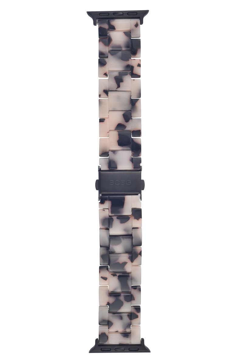 BCBG Spotted Resin Bracelet Apple Watch<sup>®</sup> Watchband, Main, color, Blonde Tortoise