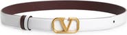 Valentino Garavani VLOGO Buckle Reversible Leather Belt