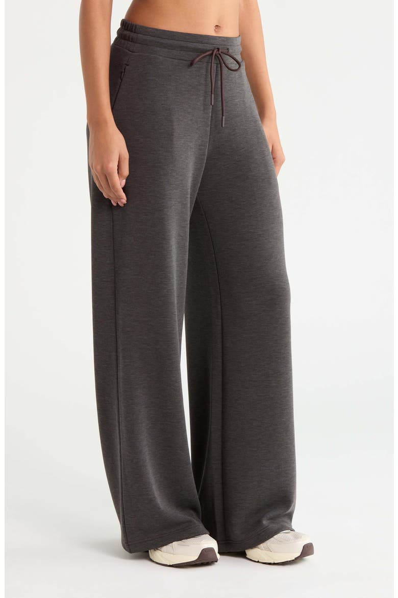 Soft Luxe Wide Leg Pants, Alternate, color, BROWN MOLE HEATHER