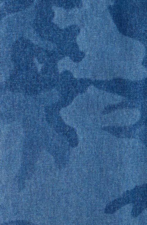 Vans Kids' Skate Check-5 Loose Camo Print Denim Jeans In Blue