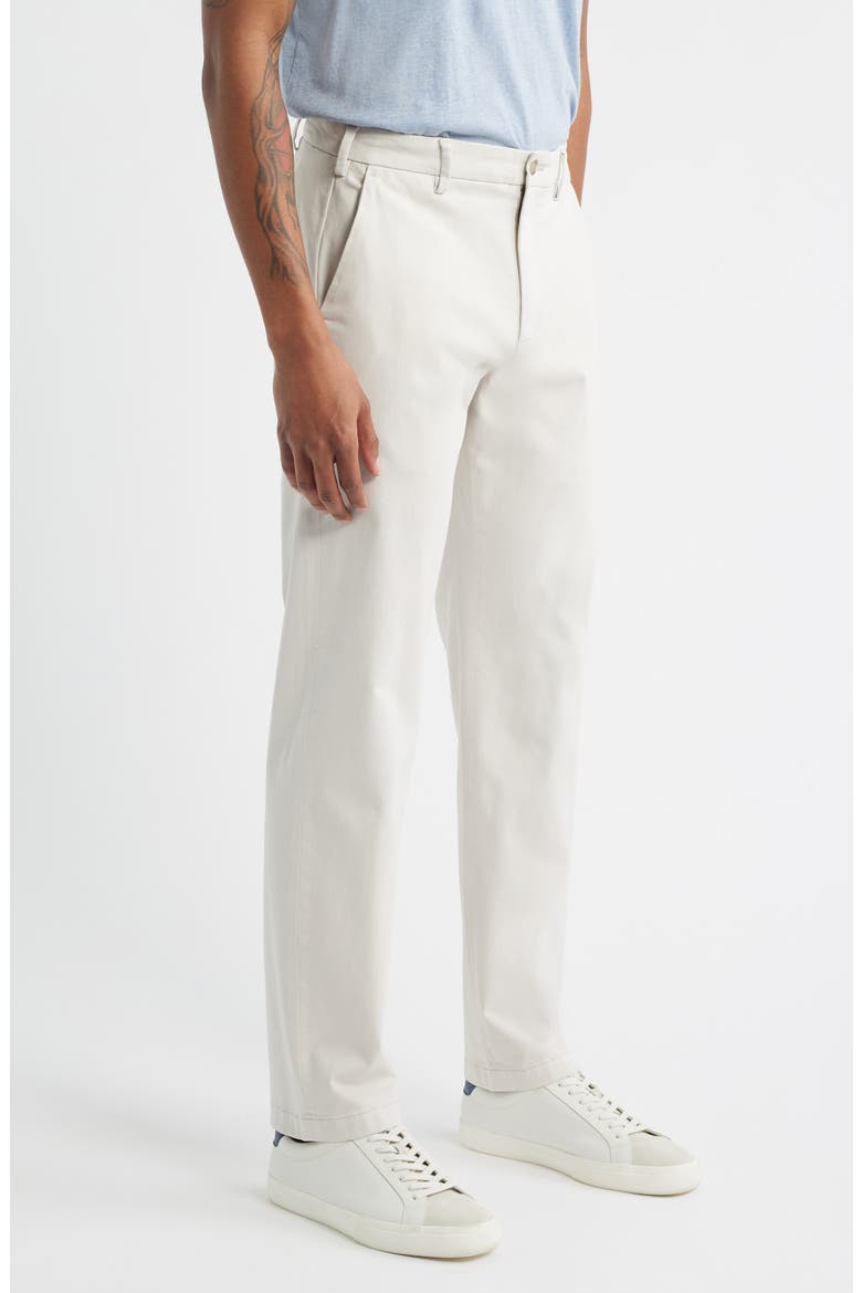 Flat Front Signature Sateen Dress Pants, Alternate, color, STONE