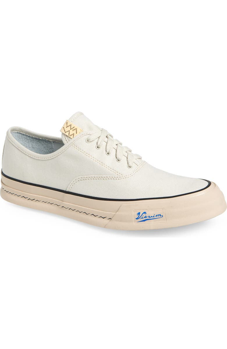 VISVIM Logan Lo Sipe Deck Shoe, Main, color, Ivory