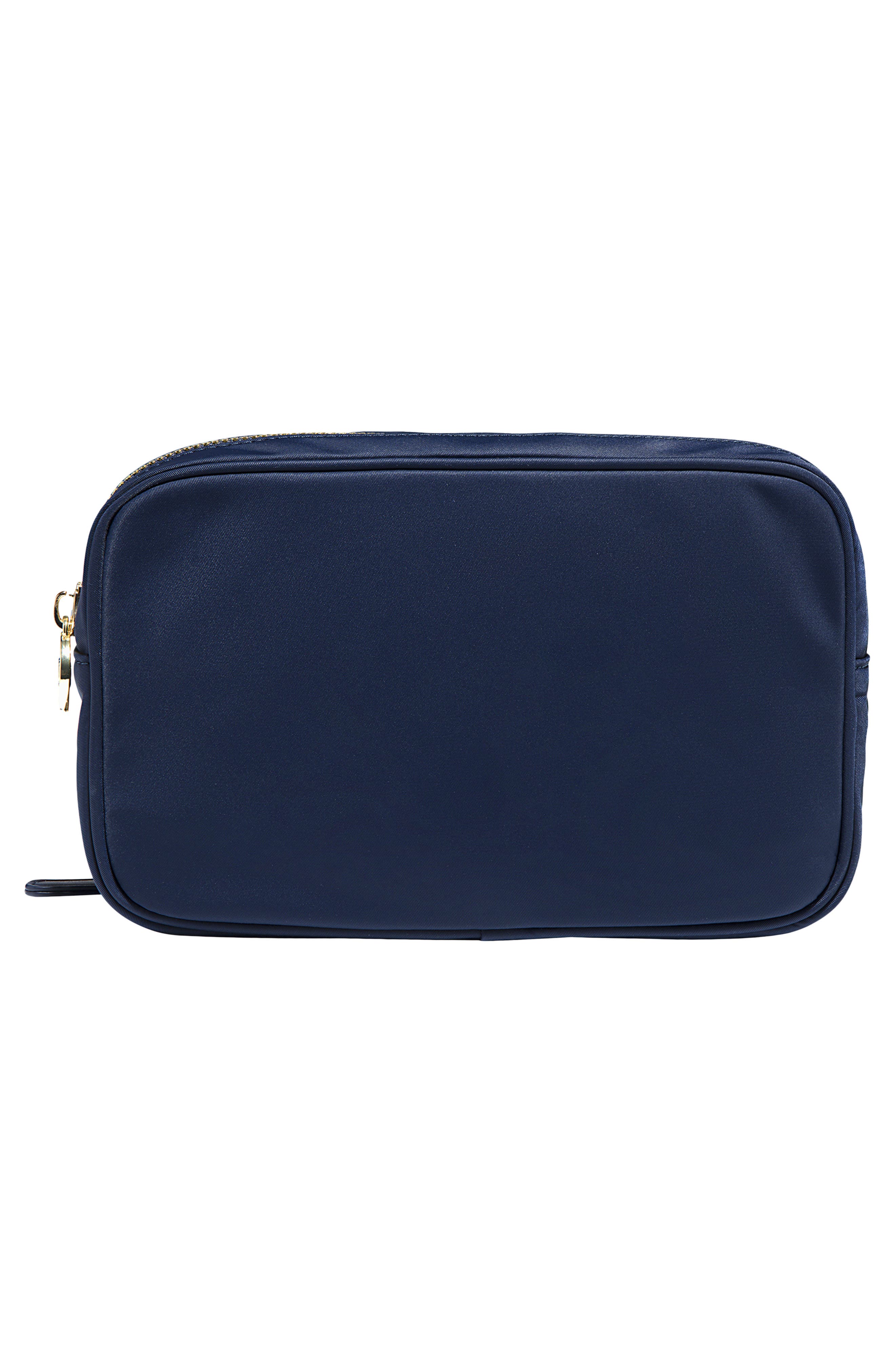 Nylon Double-Zip Pouch, Alternate, color, SAPPHIRE