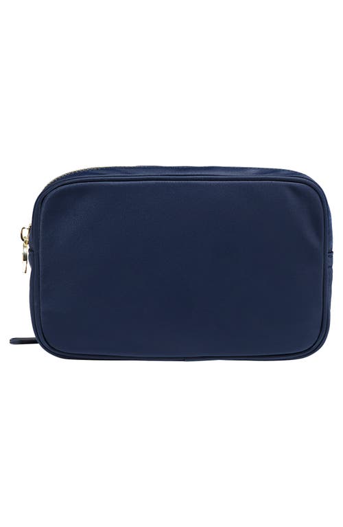 Stoney Clover Lane Nylon Double-zip Pouch In Blue