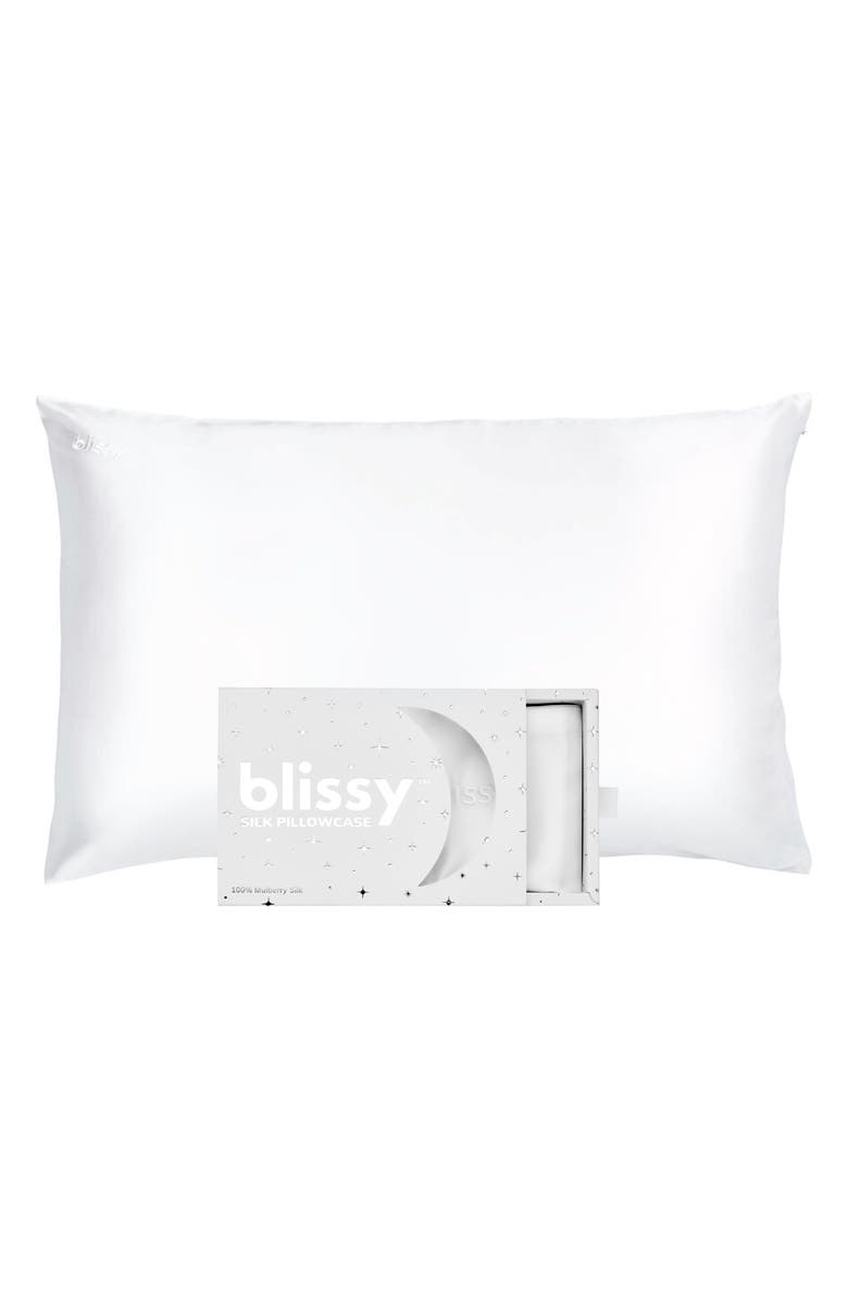 BLISSY Mulberry Silk Pillowcase, Main, color,