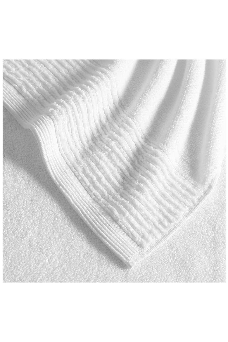 Sculpted Pleat 6-Piece Bath Towel, Hand Towel & Washcloth Set, Alternate, color, WHITE