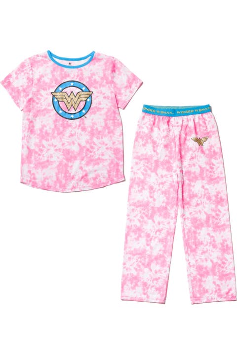 Justice League Wonder Woman 2-Piece Pajama Shirt and Pants Set