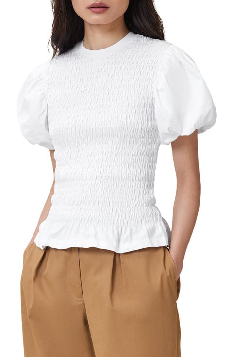 Dael Smocked Puff Sleeve Top