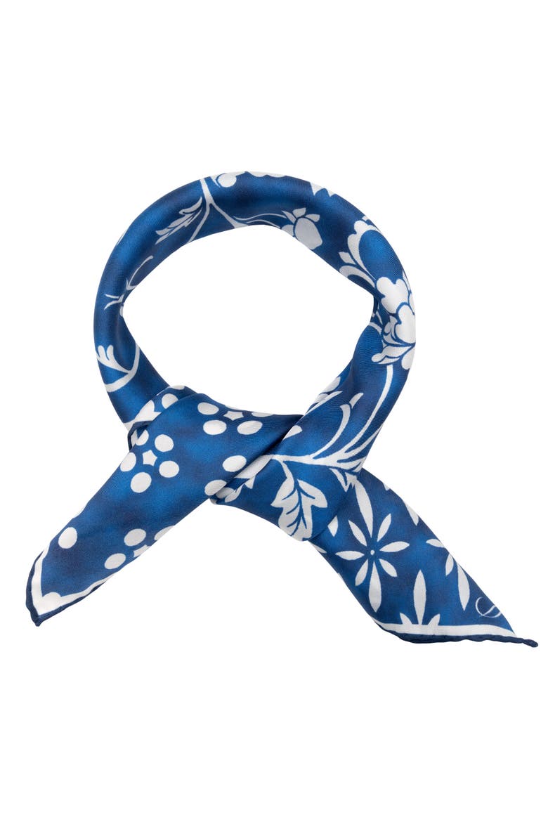 Nadia - Silk Bandana, Alternate, color, Blue