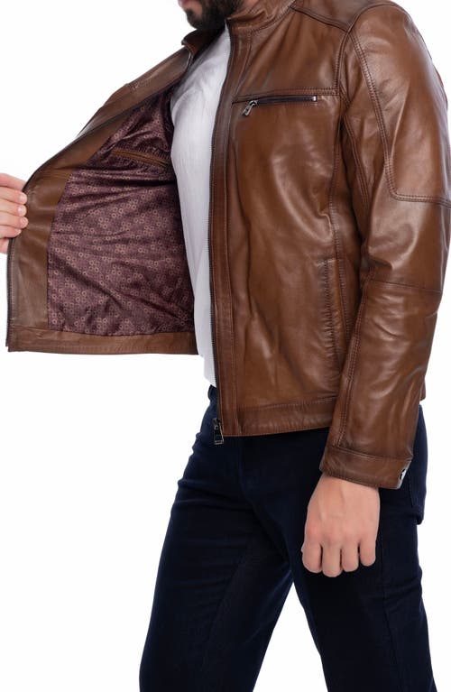 Vellapais Soft Leather Jacket In Brown