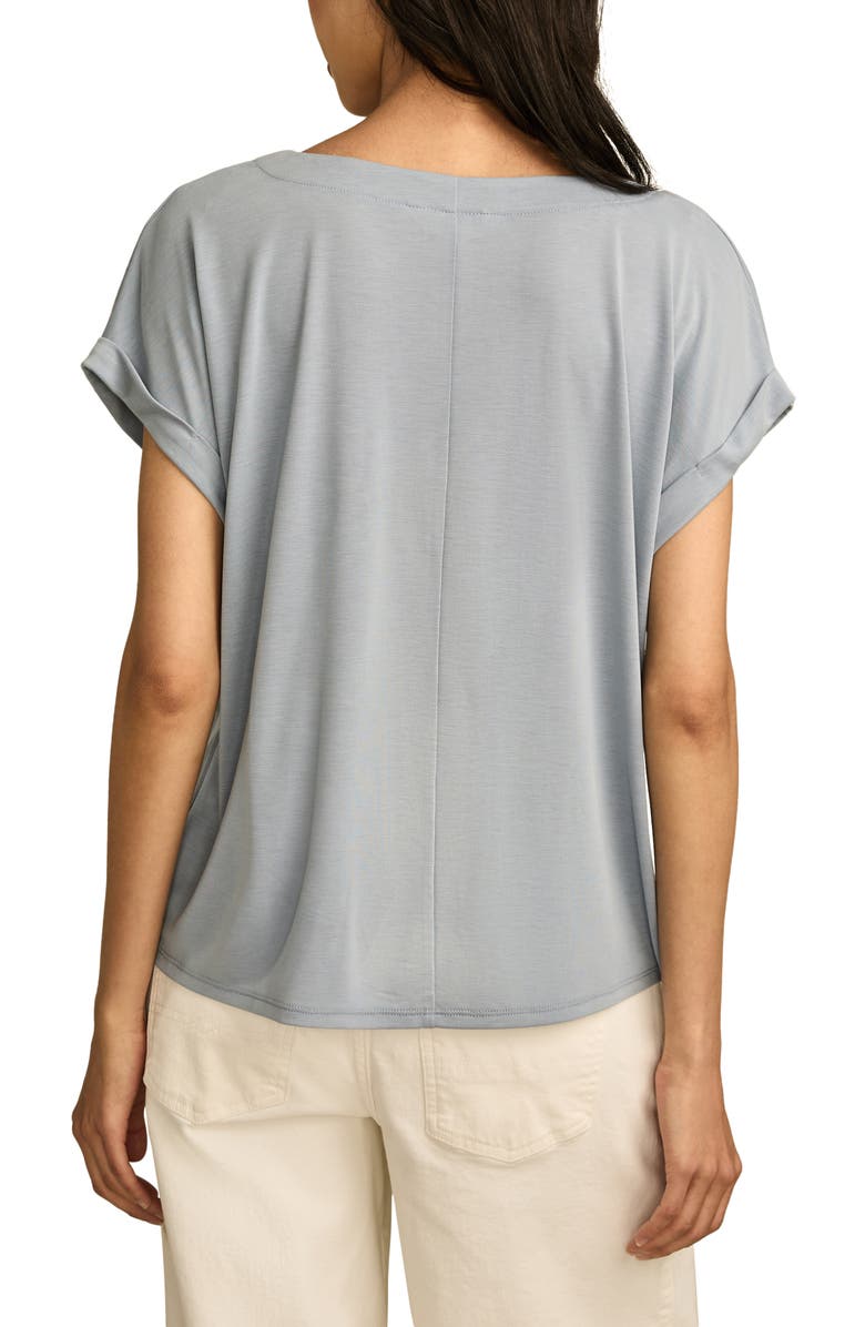 Lucky Brand Sandwashed Notch Neck T-Shirt, Alternate, color, Tempest