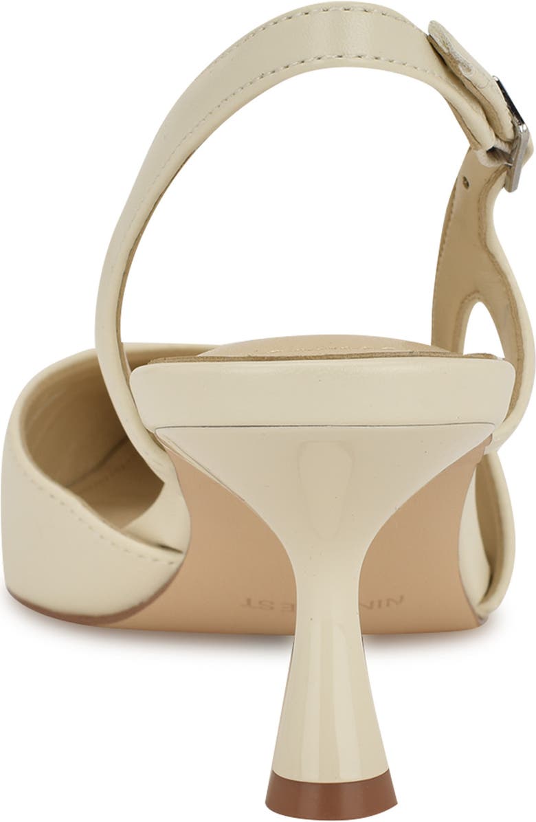 Nine West Renela Pointed Toe Slingback Pump, Alternate, color, Ivory