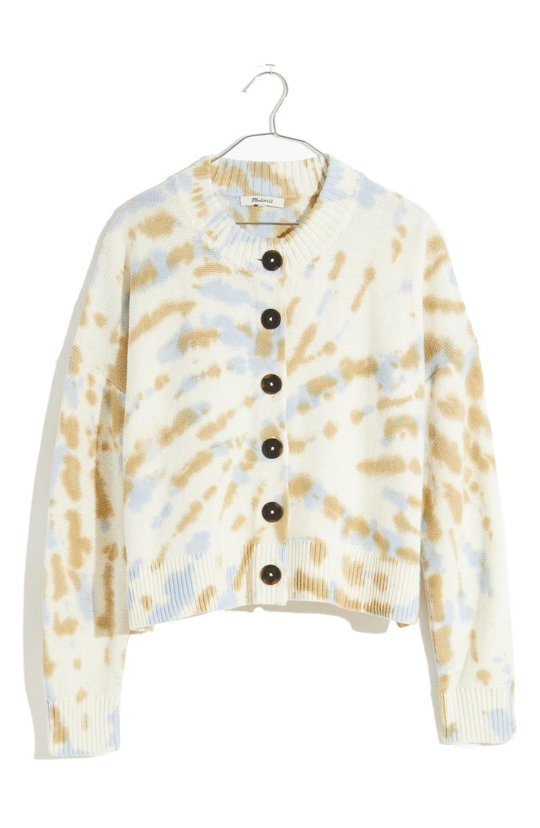 Madewell Tie Dye Broadway Cardigan Sweater, Alternate, color, 