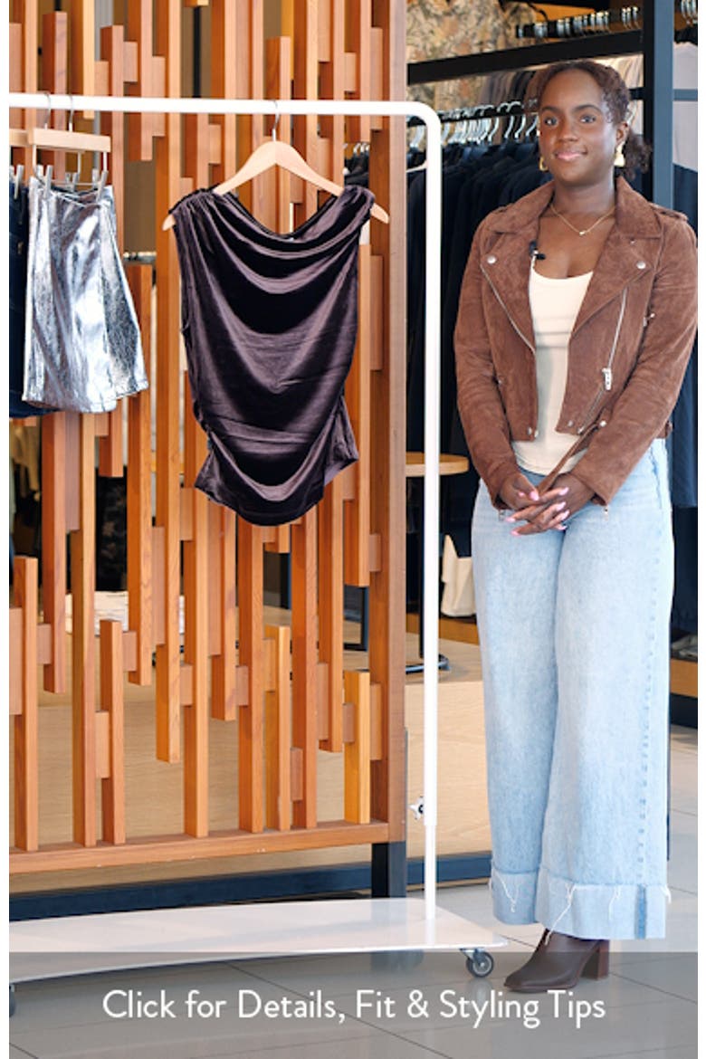 Drape Velvet Top video
